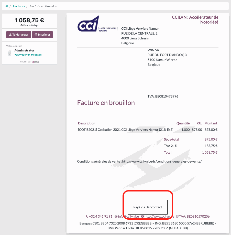 Odoo • Text and Image