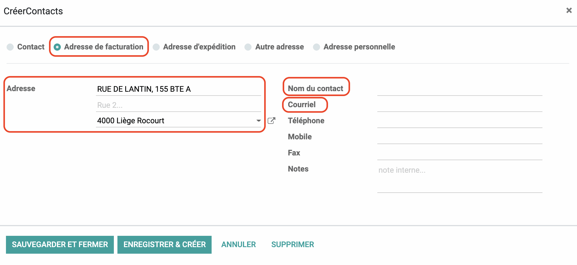 Odoo • Text and Image