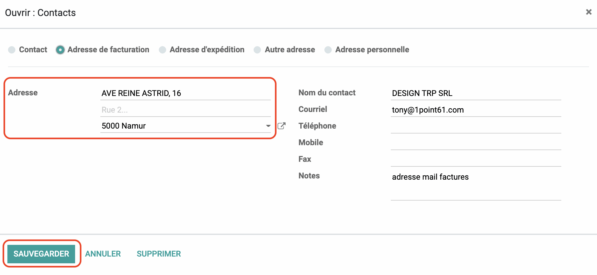 Odoo • Text and Image